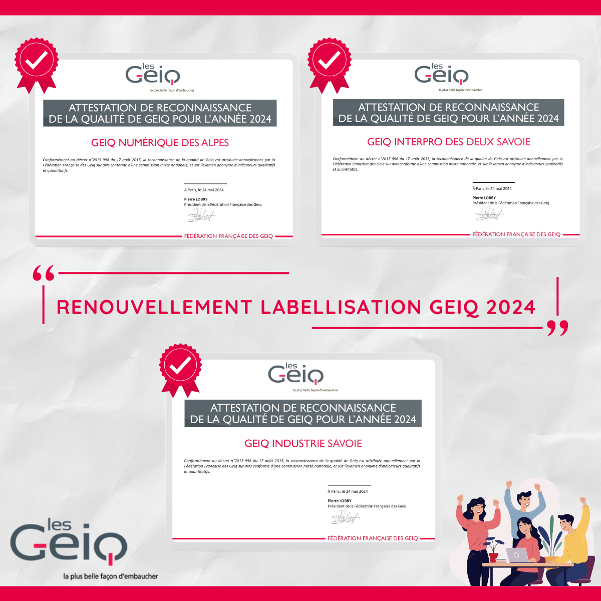 Renouvellement label GEIQ 2024 !